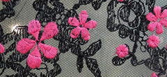 EMBROIDERED FLOWER LACE